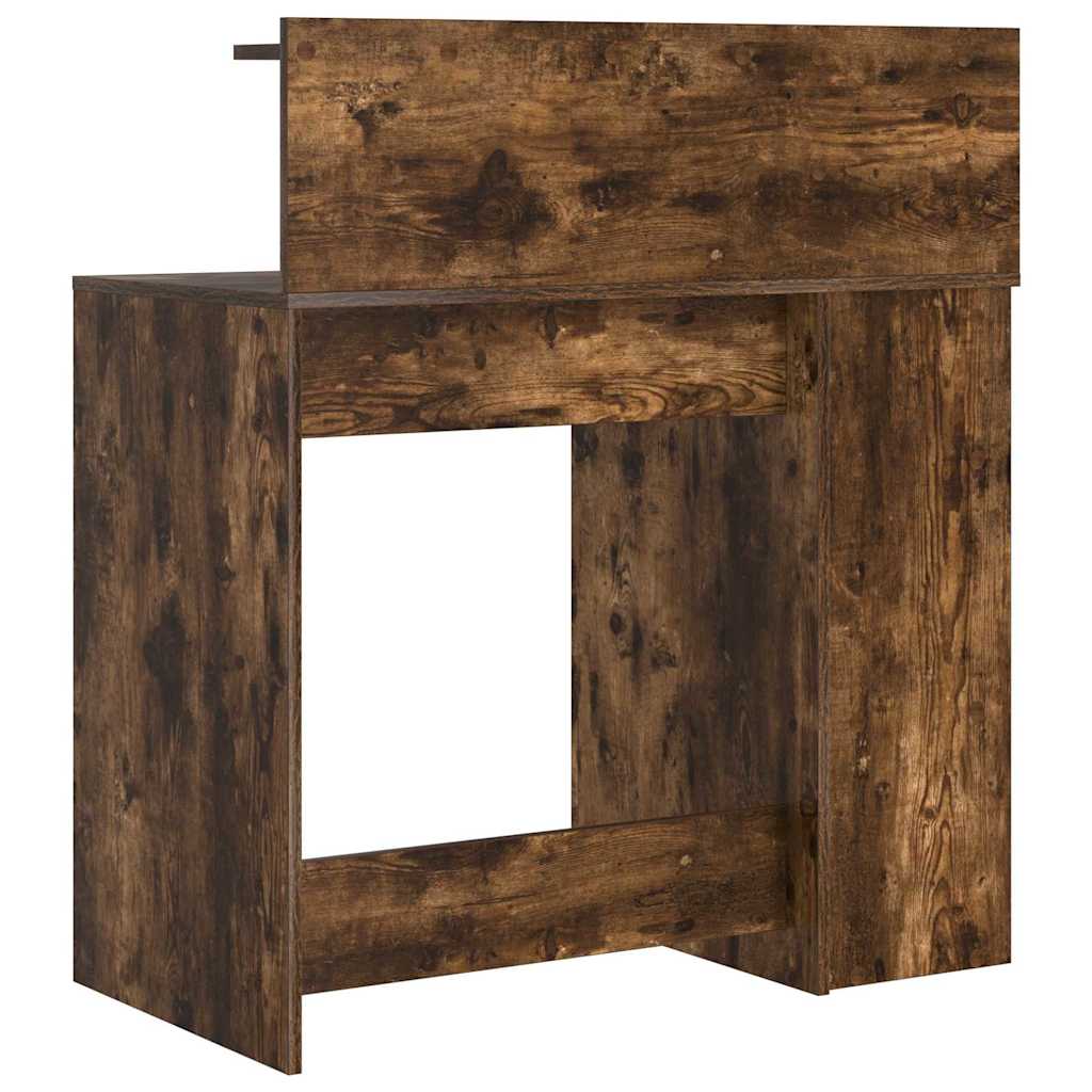 vidaXL Biurko Dąb wędzony 90 x 48 x 101,5 cm Materiał drewnopochodny