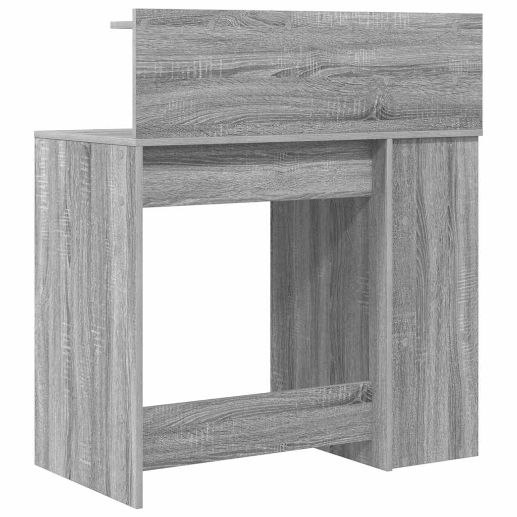 vidaXL Biurko Szary Sonoma 90 x 48 x 101,5 cm Materiał drewnopochodny