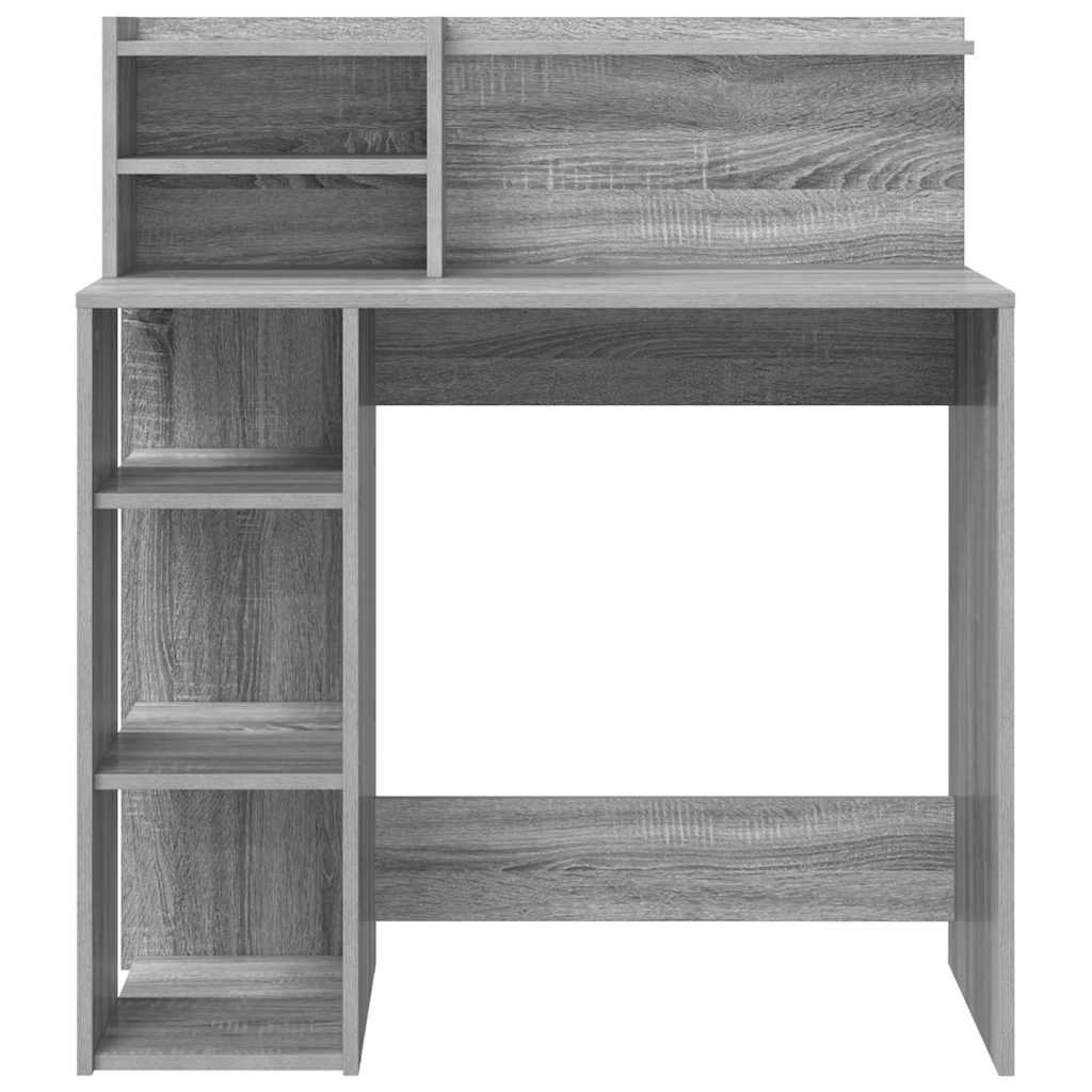 vidaXL Biurko Szary Sonoma 90 x 48 x 101,5 cm Materiał drewnopochodny