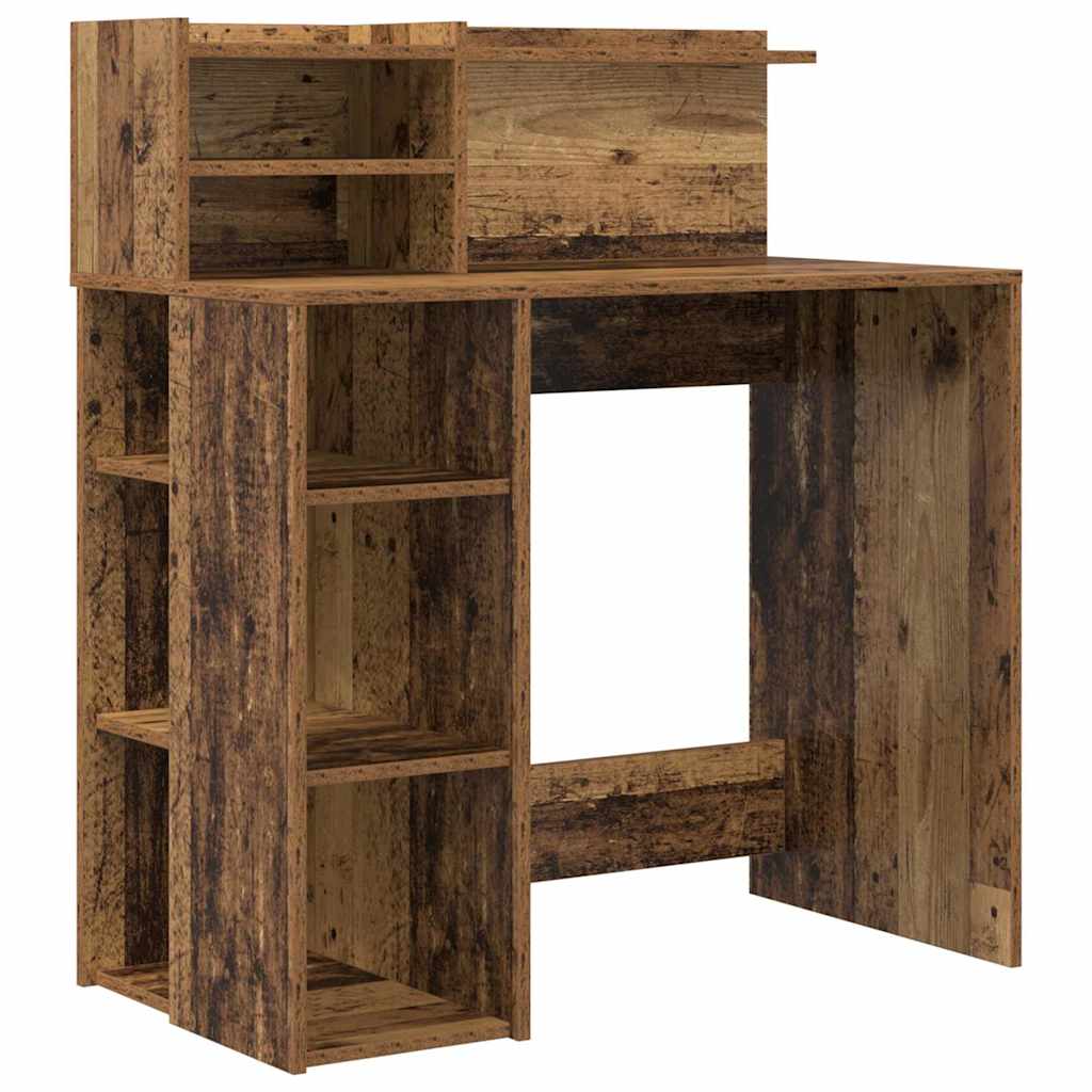 vidaXL Biurko Stare drewno 90 x 48 x 101,5 cm Materiał drewnopochodny