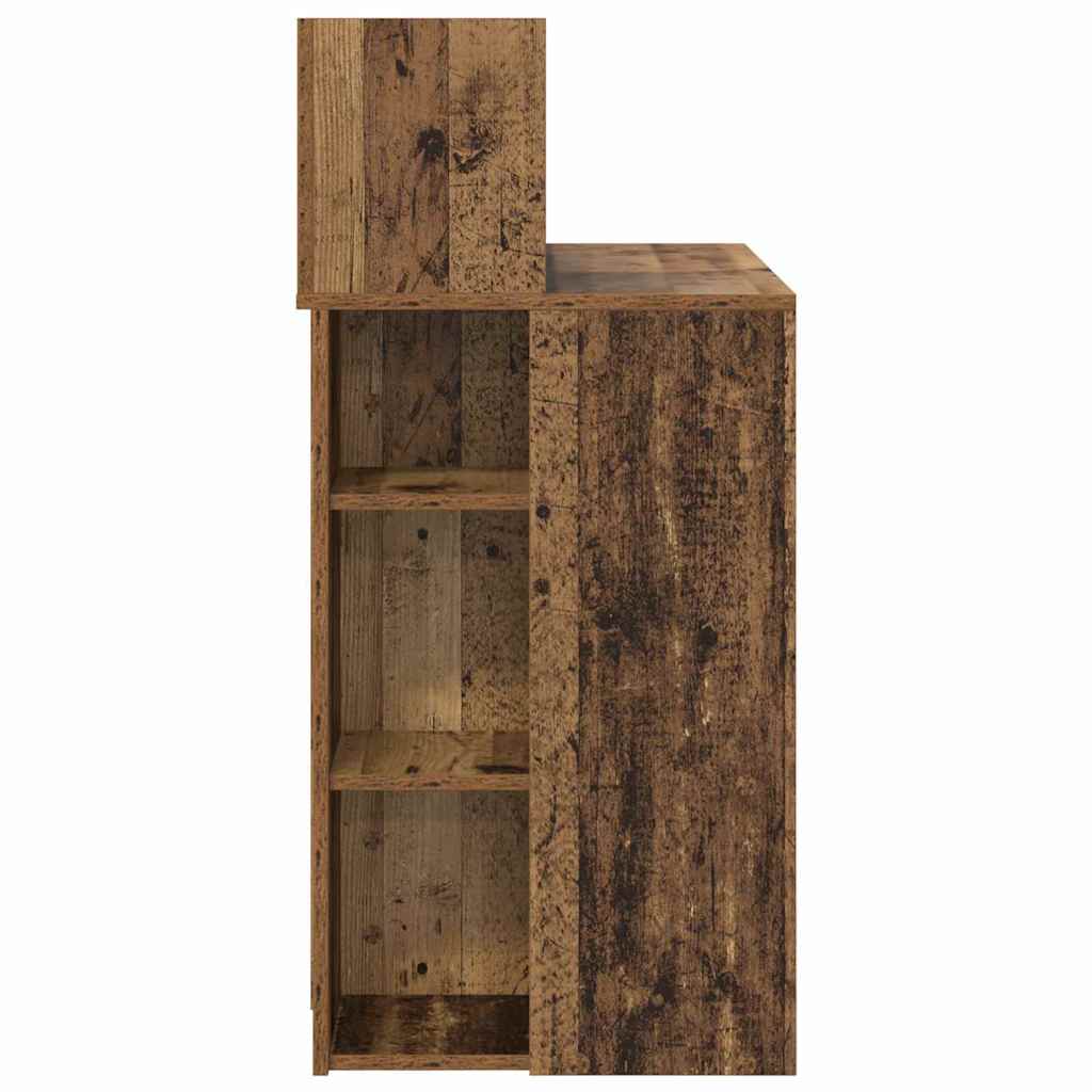 vidaXL Biurko Stare drewno 90 x 48 x 101,5 cm Materiał drewnopochodny