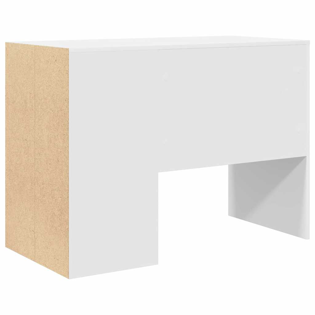 vidaXL Biurko z półką Biały 102 x 50 x 75 cm Materiał drewnopochodny