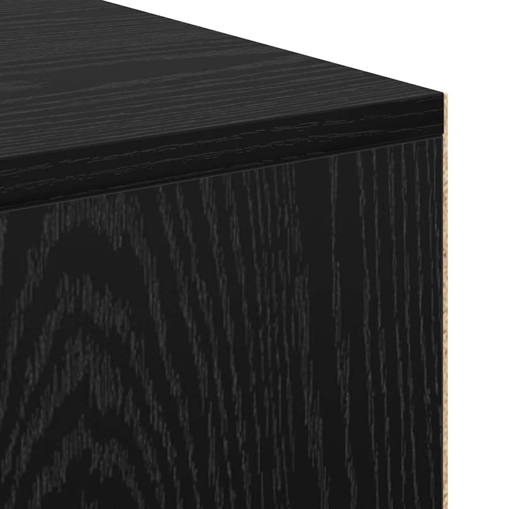vidaXL Biurko Czarny Dąb 102 x 50 x 75 cm Materiał drewnopochodny