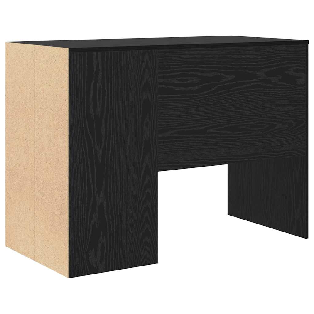 vidaXL Biurko Czarny Dąb 102 x 50 x 75 cm Materiał drewnopochodny