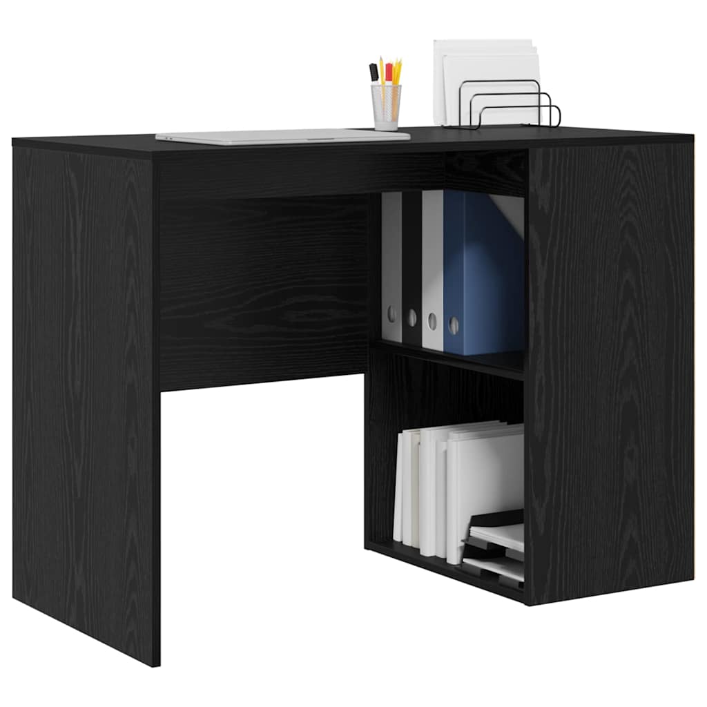 vidaXL Biurko Czarny Dąb 102 x 50 x 75 cm Materiał drewnopochodny