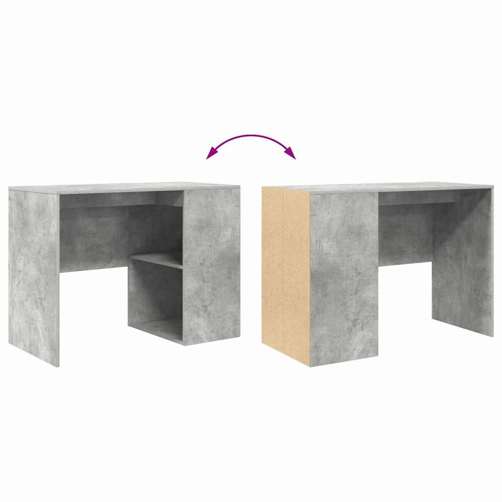 vidaXL Biurko Betonowy szary 102 x 50 x 75 cm Materiał drewnopochodny