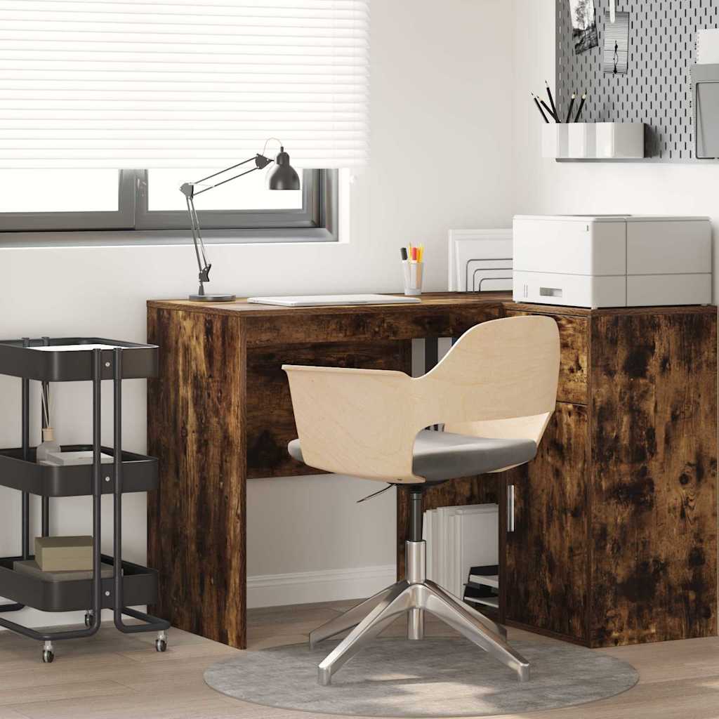 vidaXL Biurko Dąb wędzony 102 x 50 x 75 cm Materiał drewnopochodny