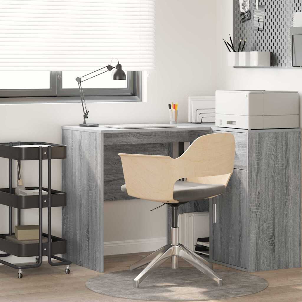 vidaXL Biurko Szary Sonoma 102 x 50 x 75 cm Materiał drewnopochodny