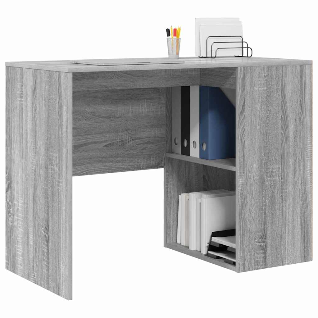 vidaXL Biurko Szary Sonoma 102 x 50 x 75 cm Materiał drewnopochodny