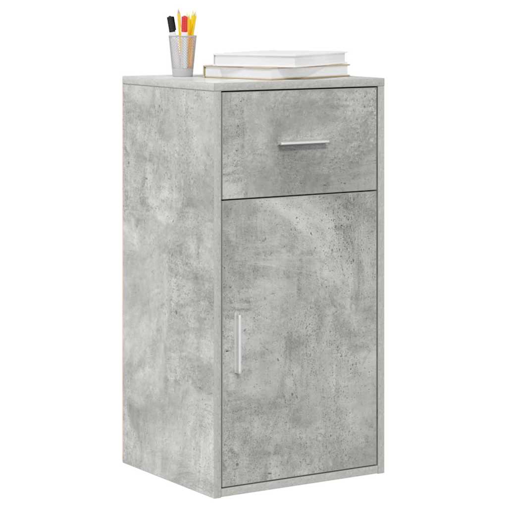 vidaXL Bufet z szufladą Betonowy szary 38 x 34 x 75 cm