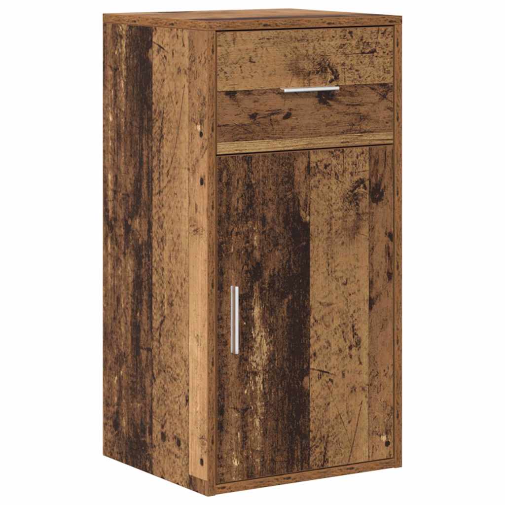 vidaXL Bufet z szufladą Stare drewno 38 x 34 x 75 cm