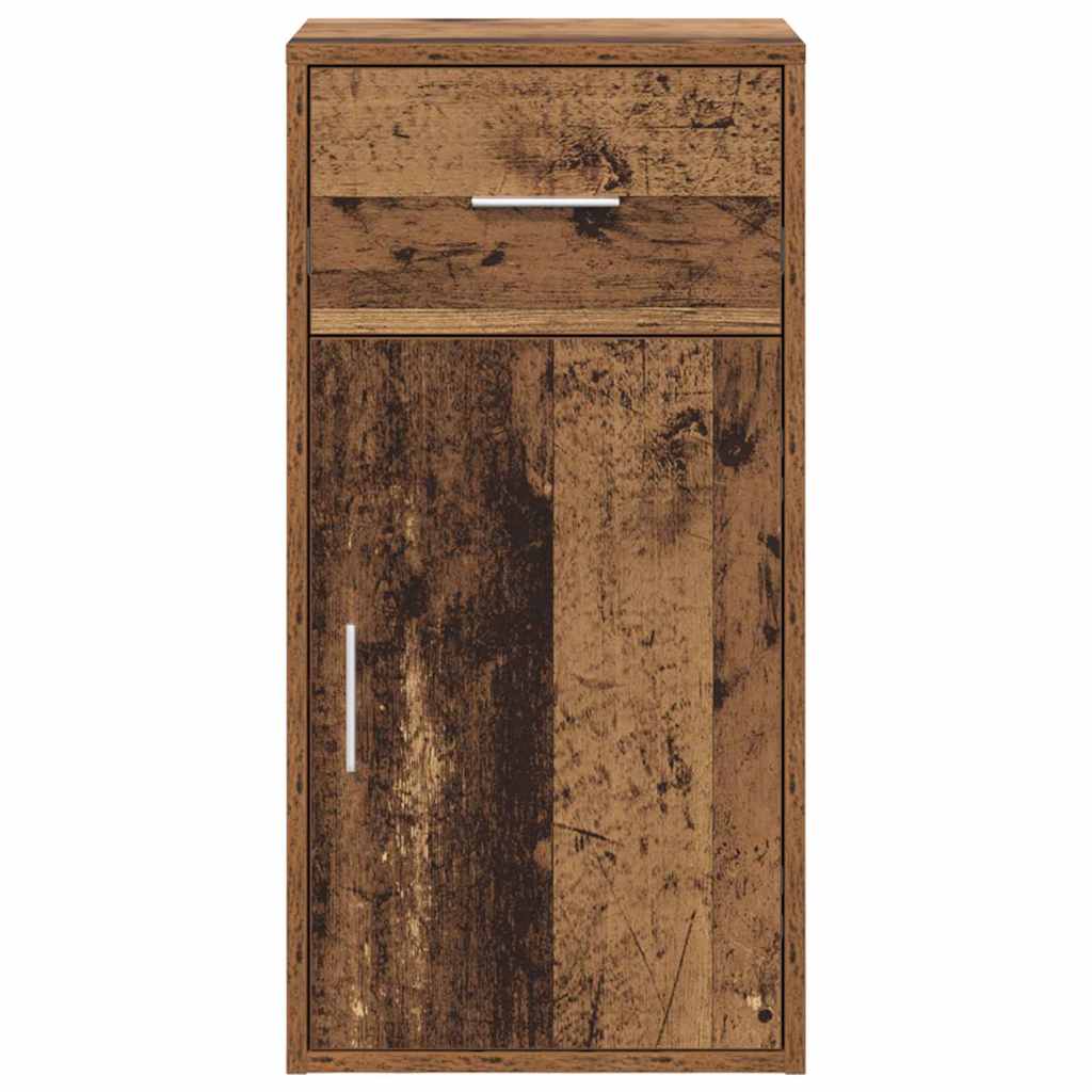 vidaXL Bufet z szufladą Stare drewno 38 x 34 x 75 cm