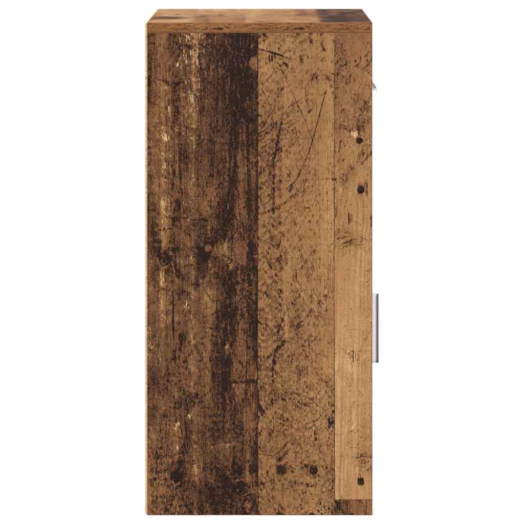 vidaXL Bufet z szufladą Stare drewno 38 x 34 x 75 cm