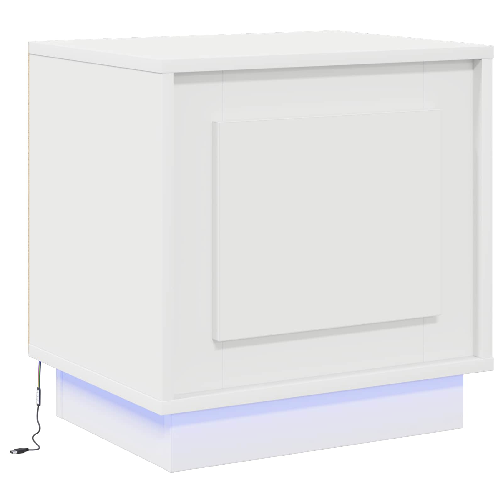 vidaXL Szafka Nocna Biały 44 x 34,5 x 45 cm Materiał drewnopochodny