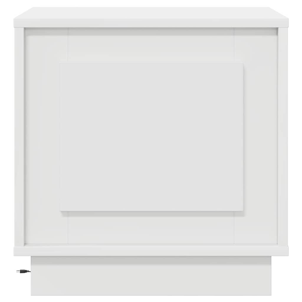 vidaXL Szafka Nocna Biały 44 x 34,5 x 45 cm Materiał drewnopochodny