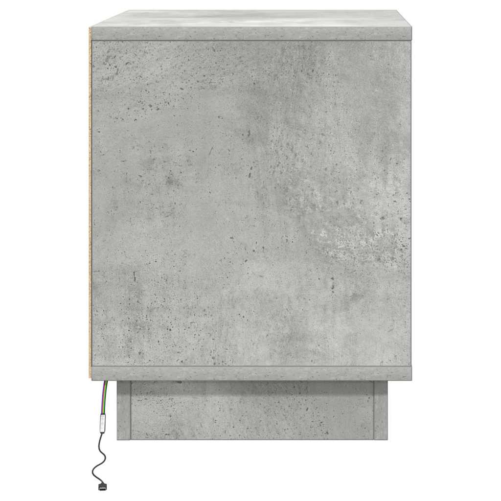 vidaXL Szafka Nocna 2 pcs Betonowy szary 44 x 34,5 x 45 cm