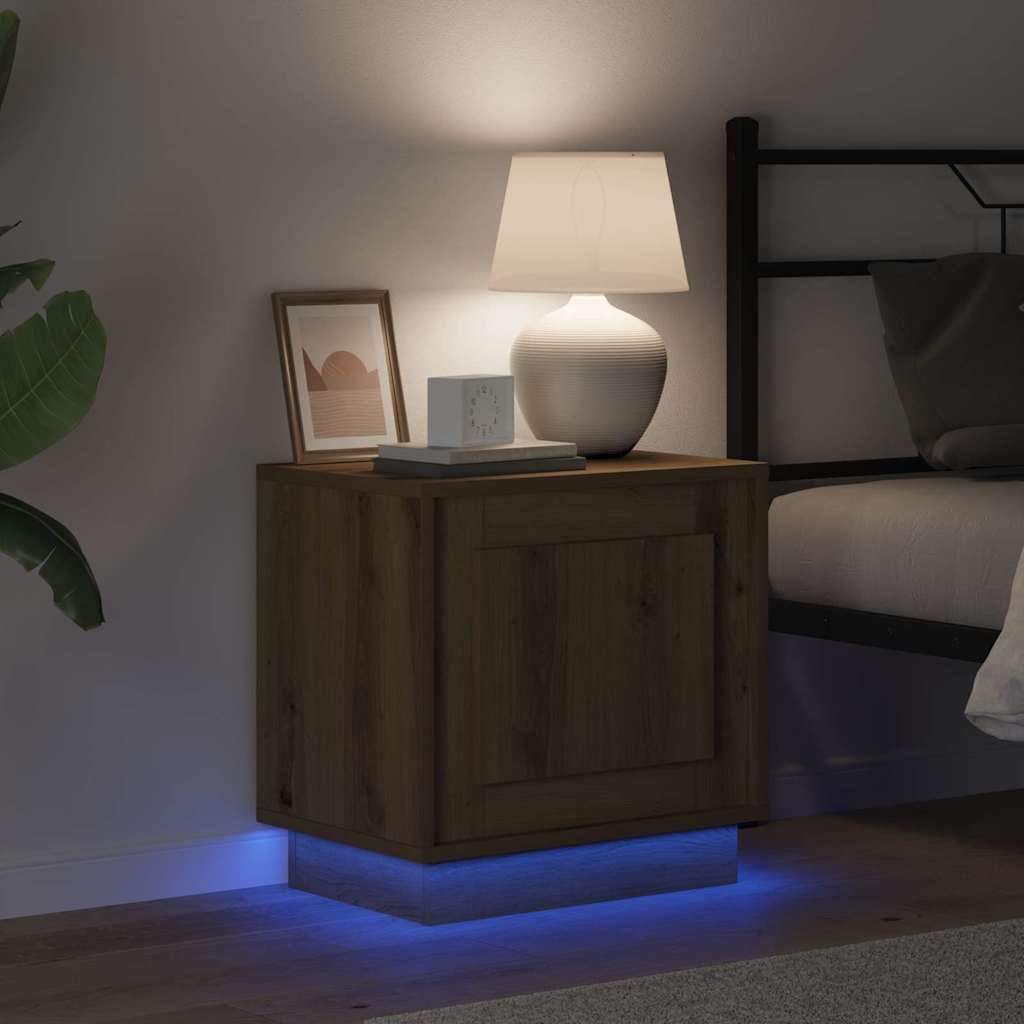 vidaXL Szafka Nocna 2 pcs Dąb rzemieślniczy 44 x 34,5 x 45 cm