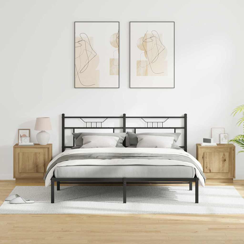 vidaXL Szafka Nocna 2 pcs Dąb rzemieślniczy 44 x 34,5 x 45 cm