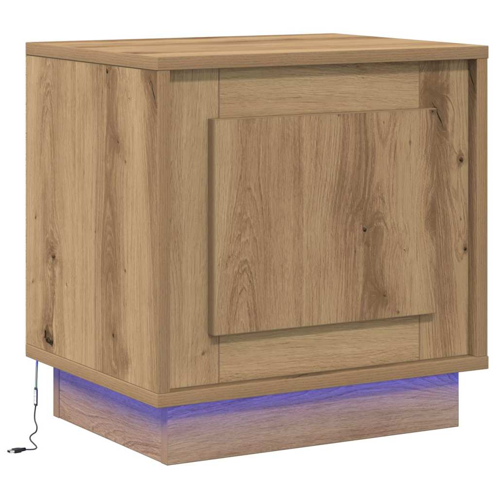 vidaXL Szafka Nocna 2 pcs Dąb rzemieślniczy 44 x 34,5 x 45 cm