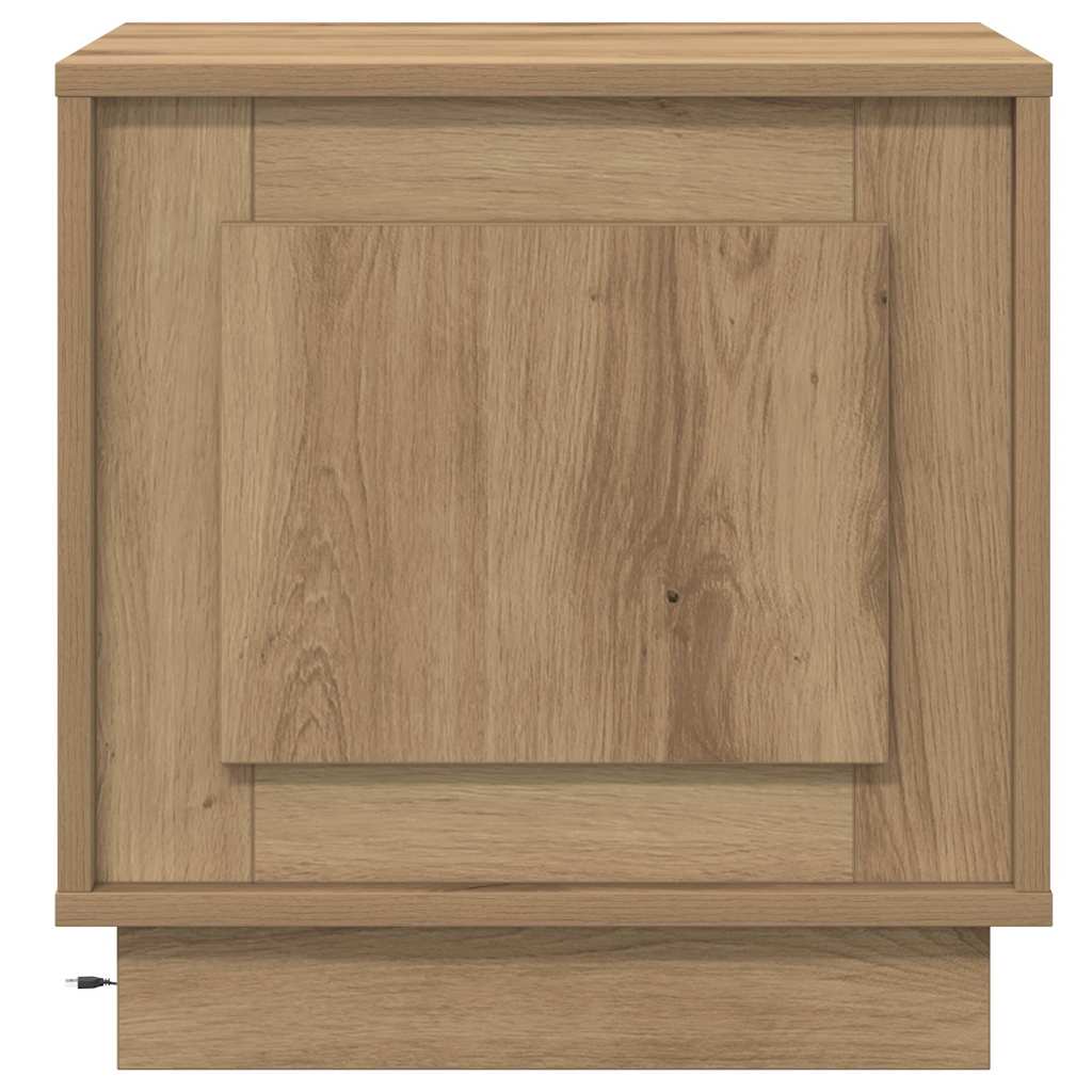 vidaXL Szafka Nocna 2 pcs Dąb rzemieślniczy 44 x 34,5 x 45 cm