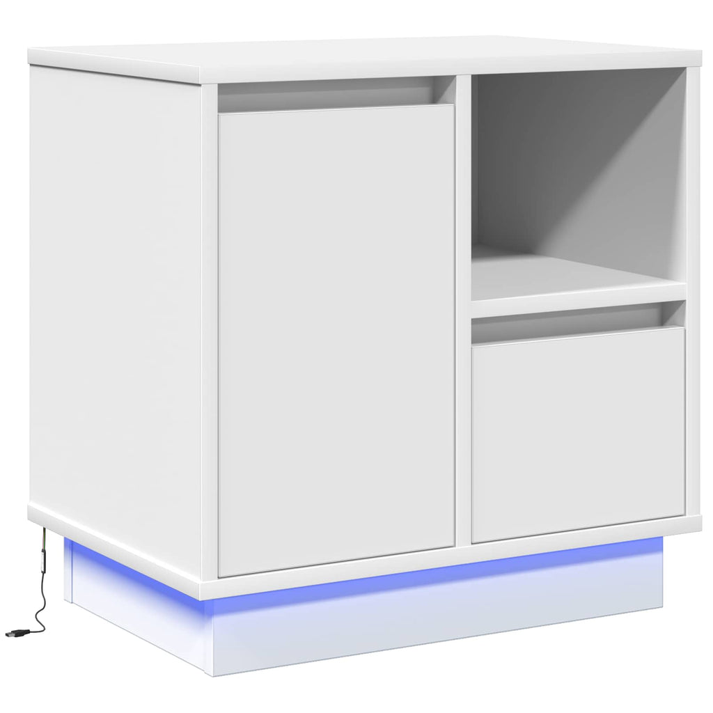 vidaXL Szafka Nocna Biały 50 x 34,5 x 50 cm Drewno inżynieryjne