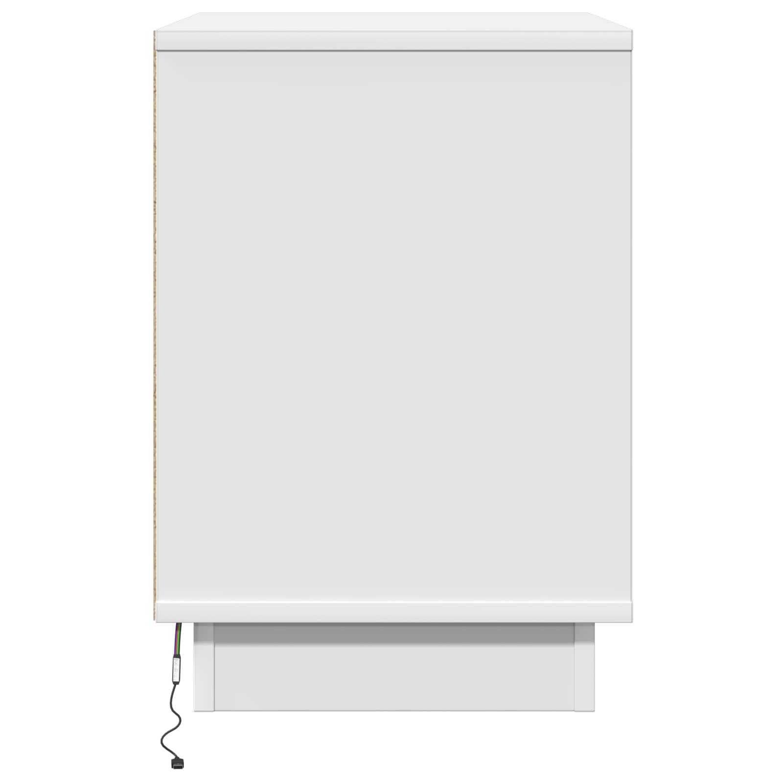 vidaXL Szafka Nocna Biały 50 x 34,5 x 50 cm Materiał drewnopochodny