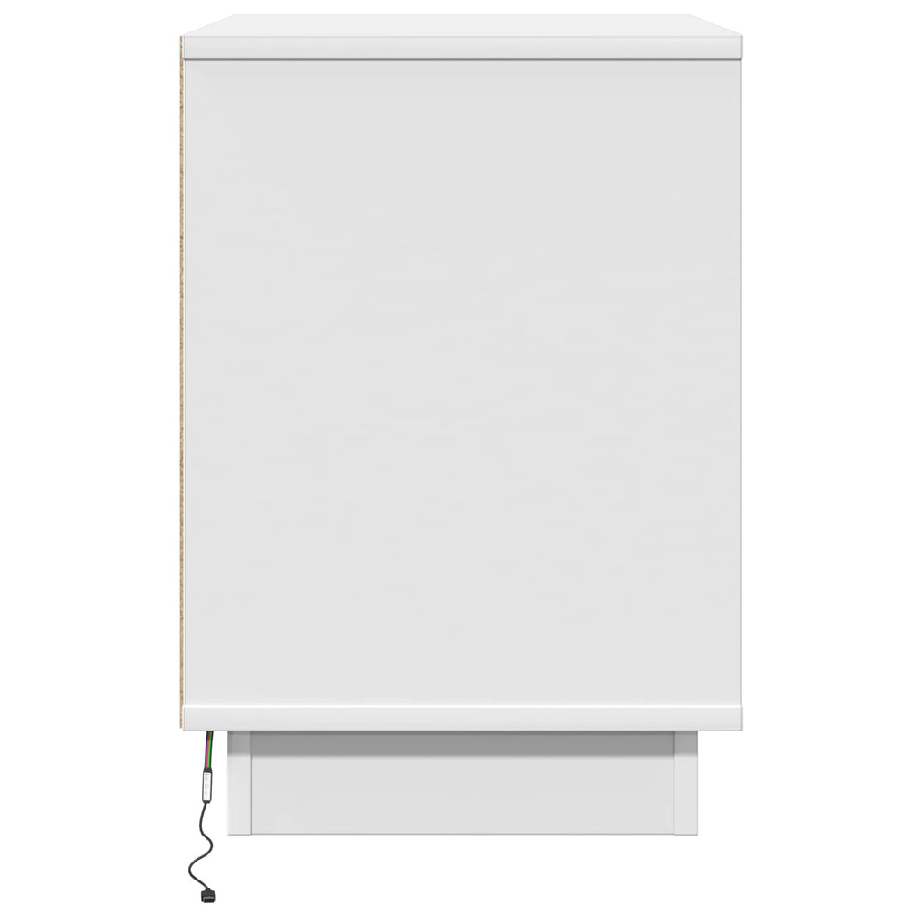 vidaXL Szafka Nocna Biały 50 x 34,5 x 50 cm Drewno inżynieryjne