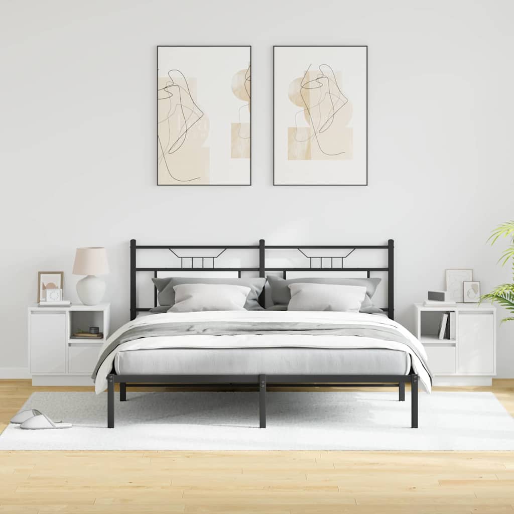 vidaXL Szafka Nocna z szufladą 2 pcs Biały 50 x 34,5 x 50 cm