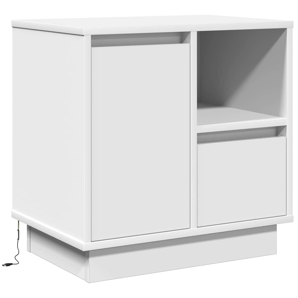 vidaXL Szafka Nocna z szufladą 2 pcs Biały 50 x 34,5 x 50 cm