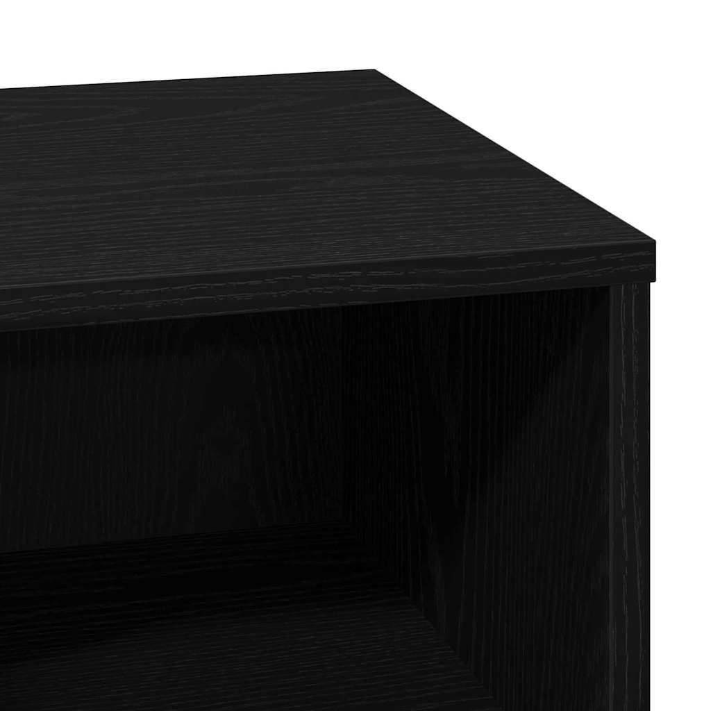 vidaXL Szafka Nocna z szufladą Czarny Dąb 50 x 34,5 x 50 cm