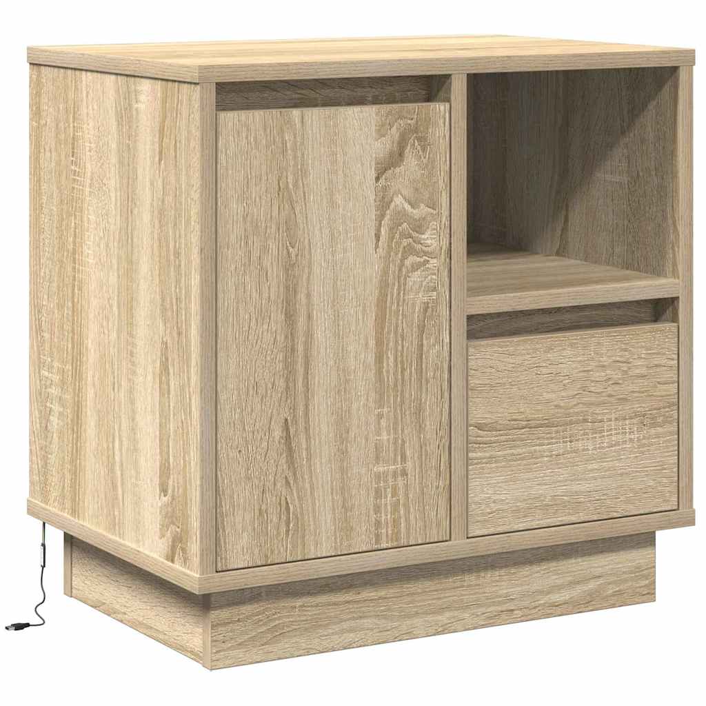 vidaXL Szafka Nocna z szufladą 2 pcs Dąb Sonoma 50 x 34,5 x 50 cm
