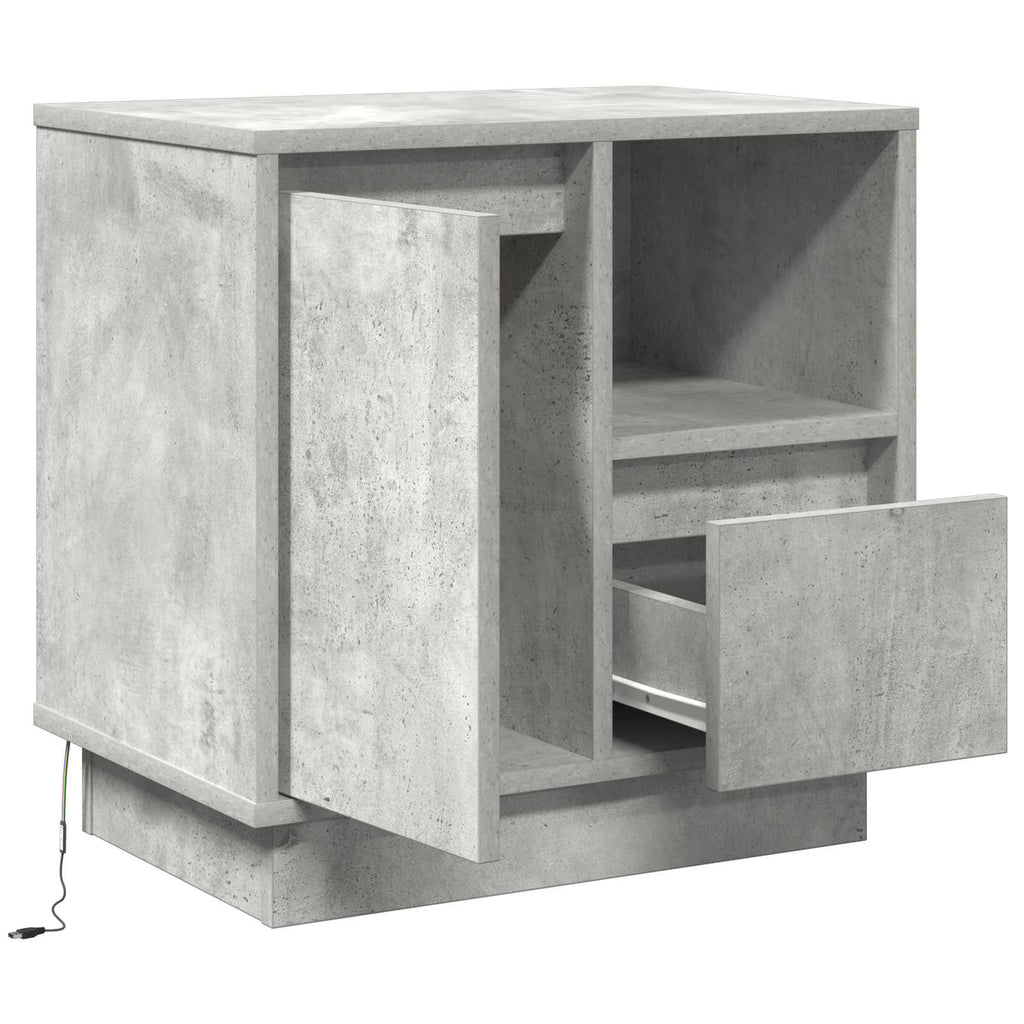vidaXL Szafka Nocna z szufladą Betonowy szary 50 x 34,5 x 50 cm