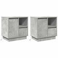 vidaXL Szafka Nocna z szufladą 2 pcs Betonowy szary 50 x 34,5 x 50 cm