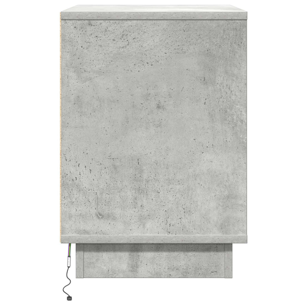 vidaXL Szafka Nocna z szufladą 2 pcs Betonowy szary 50 x 34,5 x 50 cm