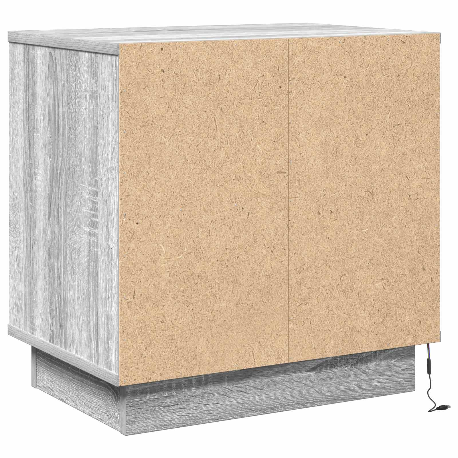 vidaXL Szafka Nocna Szary 50 x 34,5 x 50 cm Materiał drewnopochodny