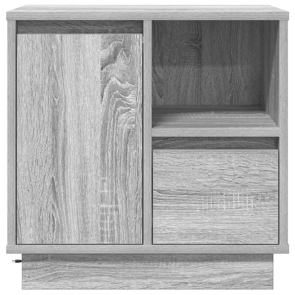 vidaXL Szafka Nocna z szufladą 2 pcs Szary 50 x 34,5 x 50 cm