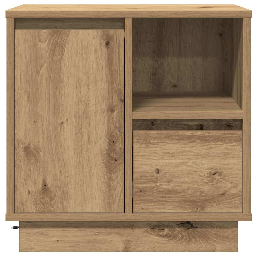 vidaXL Szafka Nocna z szufladą Dąb rzemieślniczy 50 x 34,5 x 50 cm