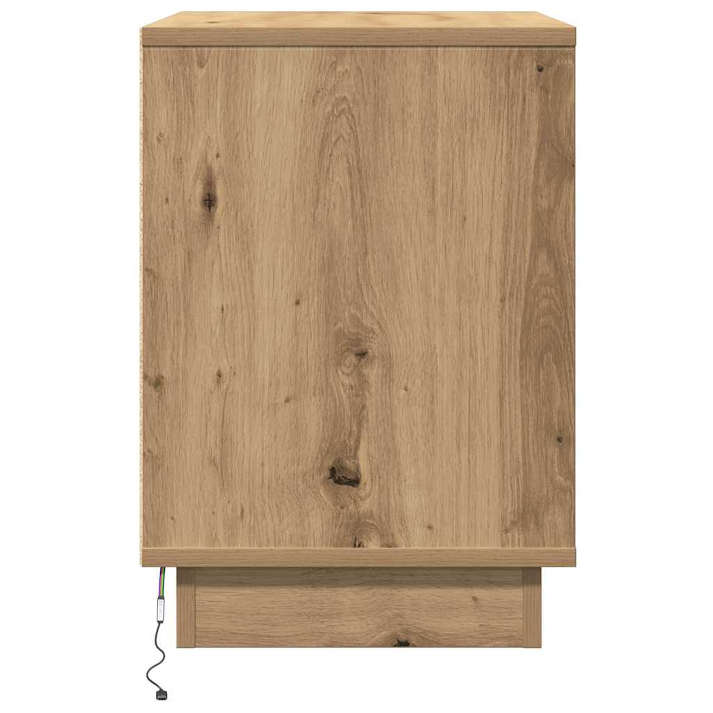 vidaXL Szafka Nocna z szufladą Dąb rzemieślniczy 50 x 34,5 x 50 cm