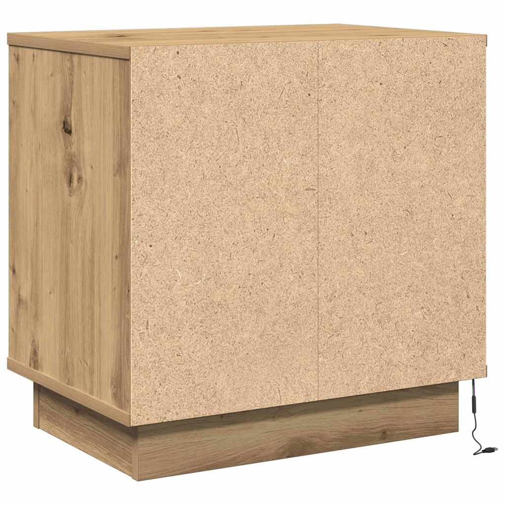 vidaXL Szafka Nocna 2 pcs Dąb rzemieślniczy 50 x 34,5 x 50 cm