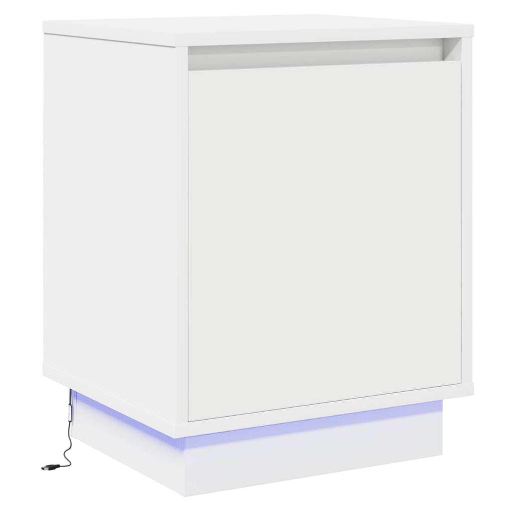 vidaXL Szafka Nocna Biały 39 x 34,5 x 50 cm Materiał drewnopochodny