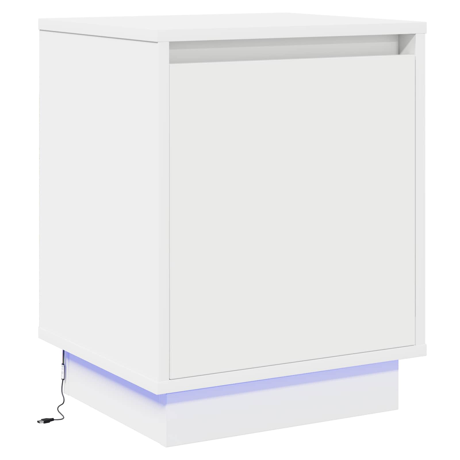 vidaXL Szafka Nocna Biały 39 x 34,5 x 50 cm Materiał drewnopochodny