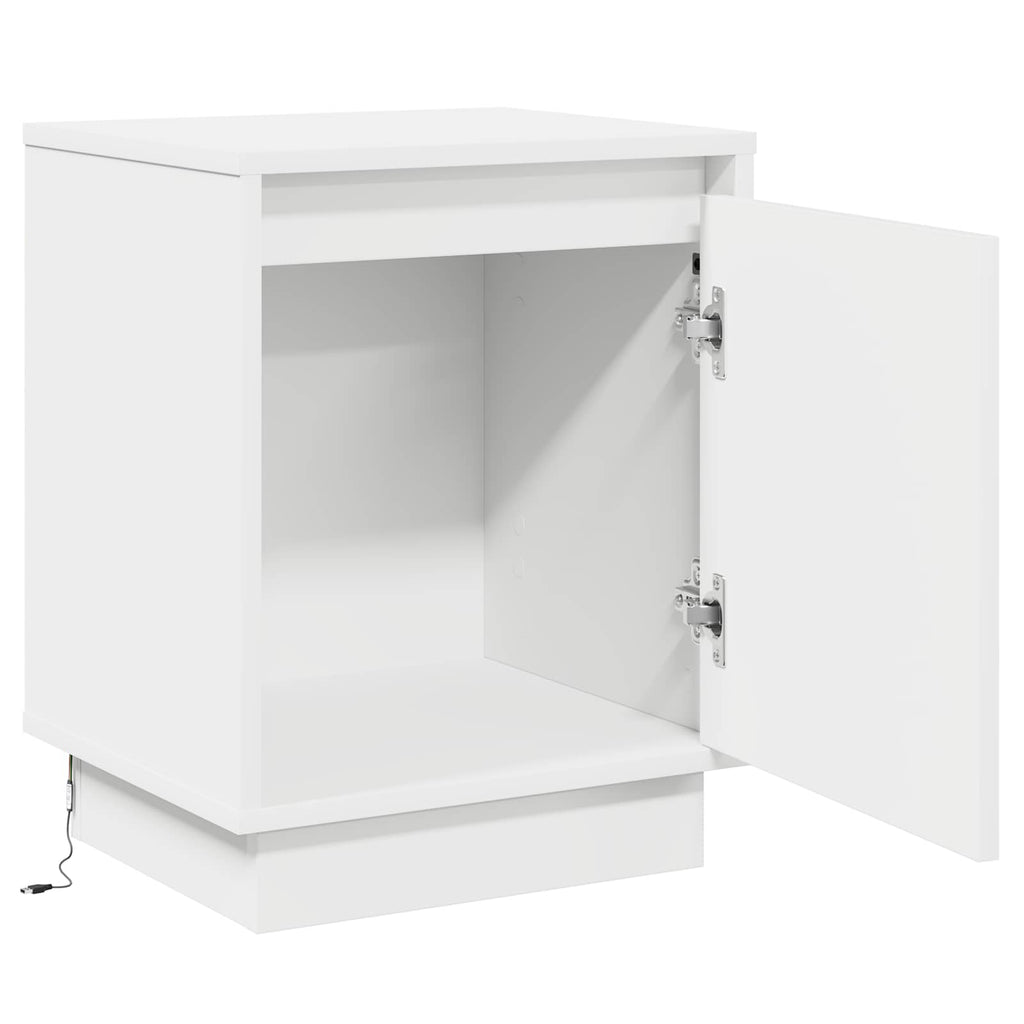 vidaXL Szafka Nocna Biały 39 x 34,5 x 50 cm Materiał drewnopochodny