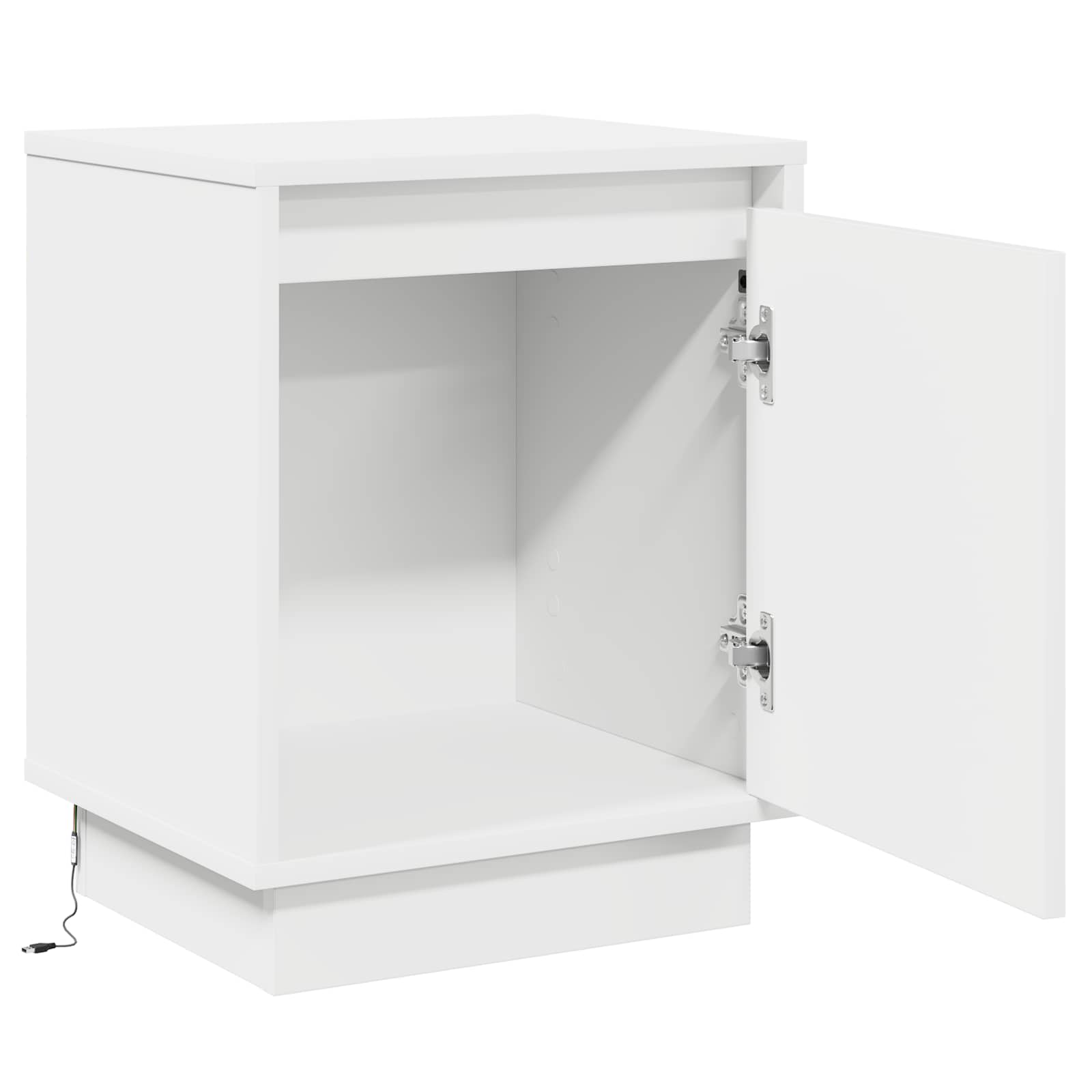 vidaXL Szafka Nocna Biały 39 x 34,5 x 50 cm Materiał drewnopochodny