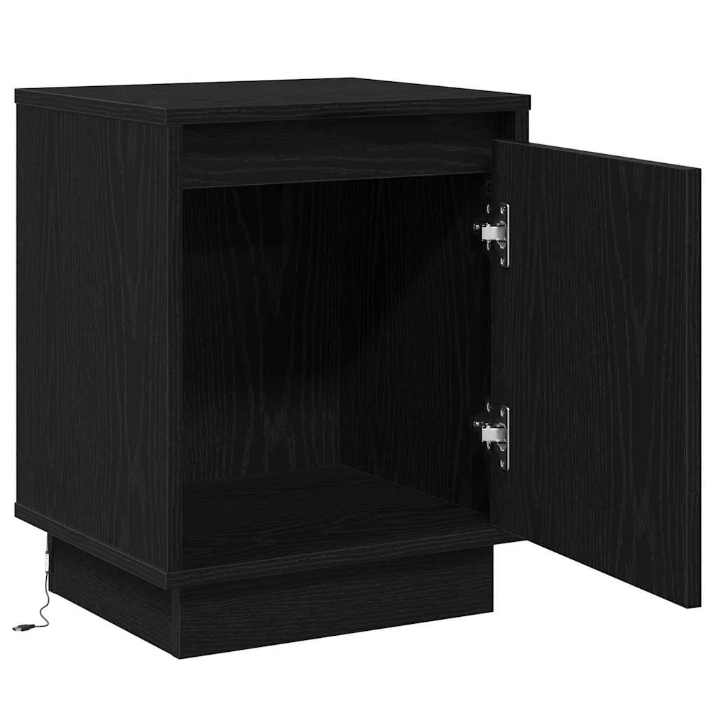 vidaXL Szafka Nocna Czarny Dąb 39 x 34,5 x 50 cm