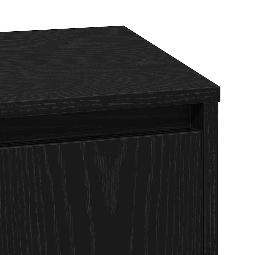 vidaXL Szafka Nocna 2 pcs Czarny Dąb 39 x 34,5 x 50 cm