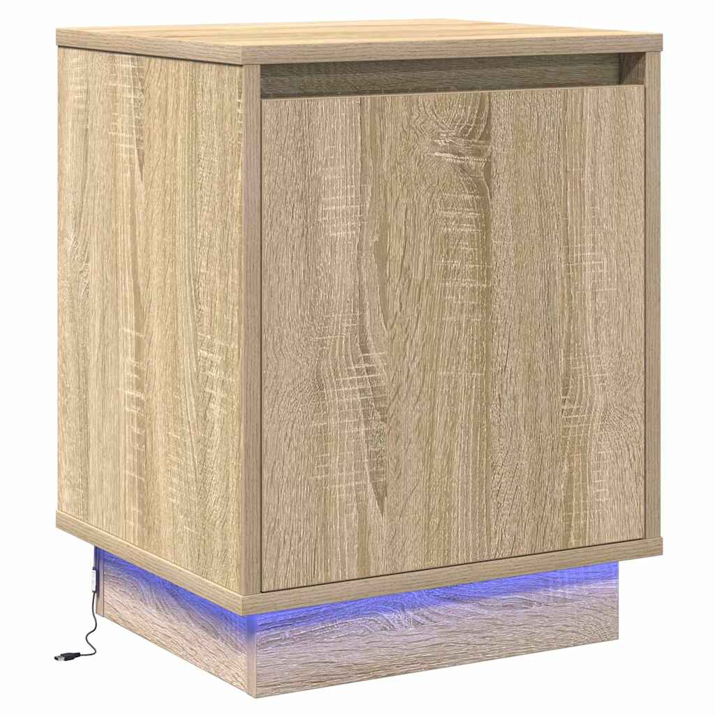 vidaXL Szafka Nocna 2 pcs Dąb Sonoma 39 x 34,5 x 50 cm