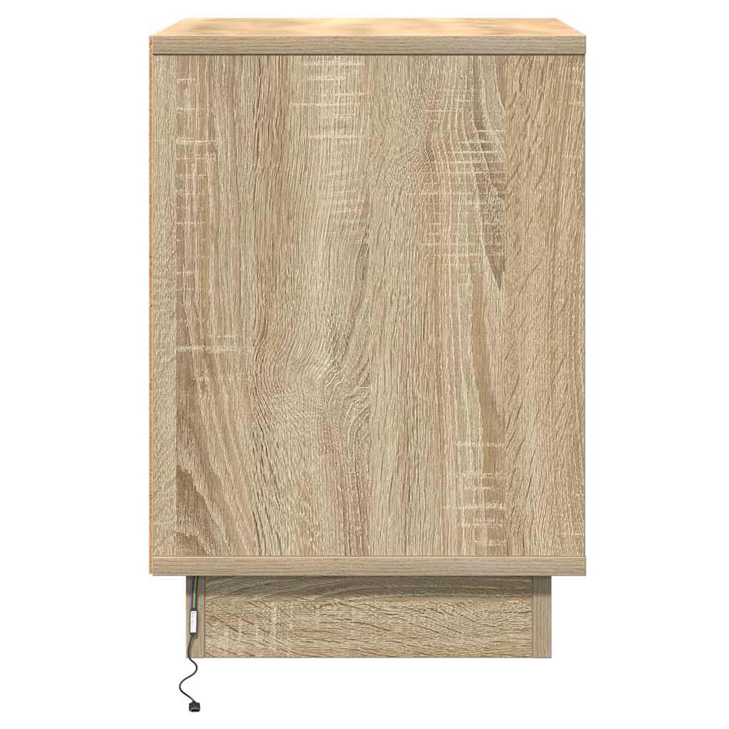 vidaXL Szafka Nocna 2 pcs Dąb Sonoma 39 x 34,5 x 50 cm