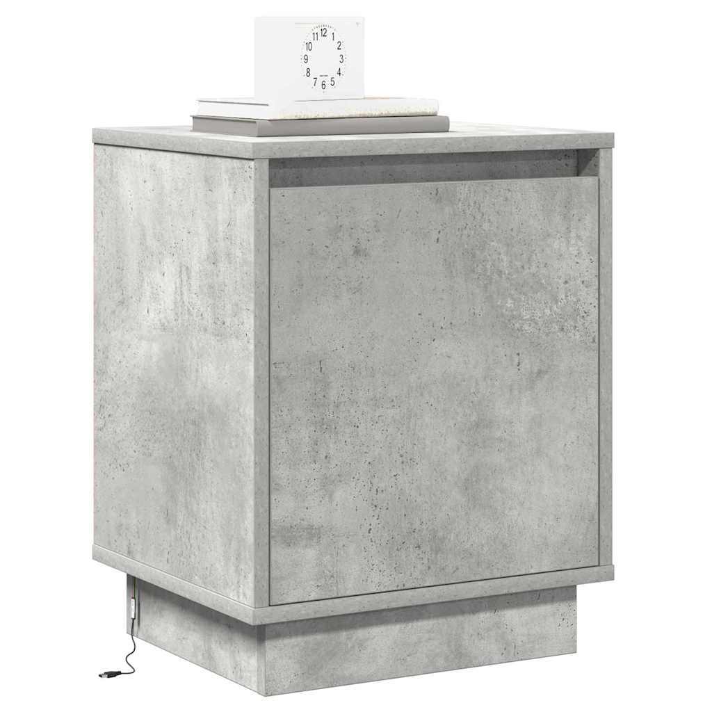 vidaXL Szafka Nocna Betonowy szary 39 x 34,5 x 50 cm