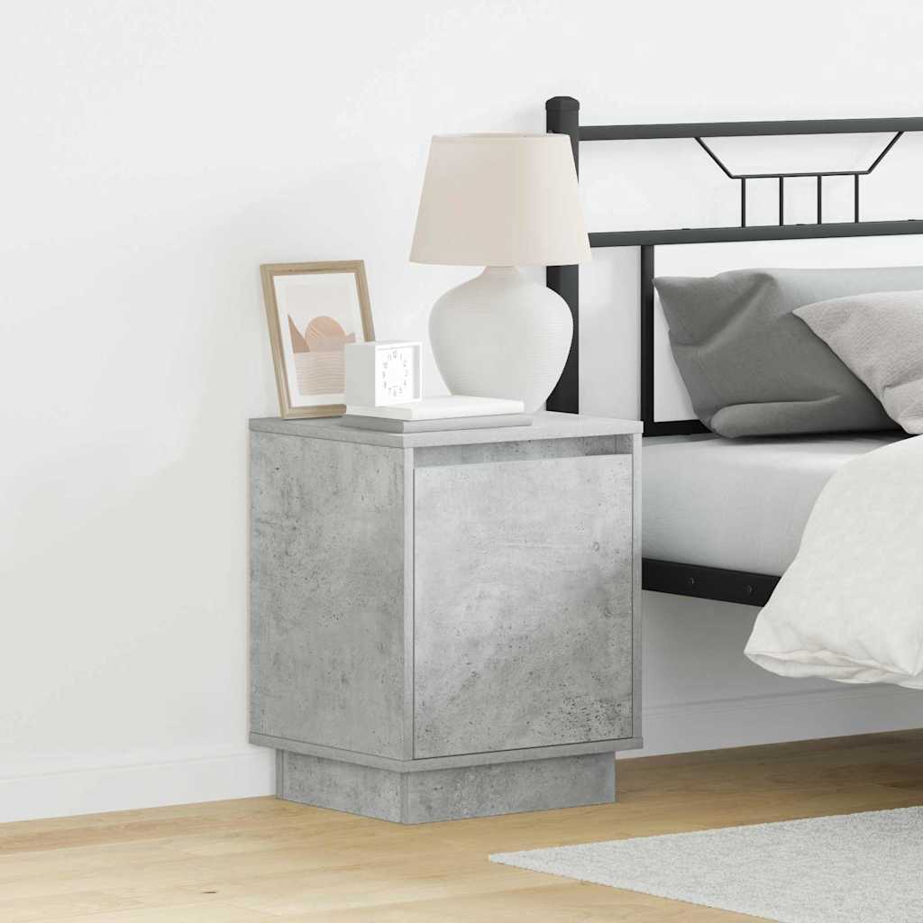 vidaXL Szafka Nocna 2 pcs Betonowy szary 39 x 34,5 x 50 cm