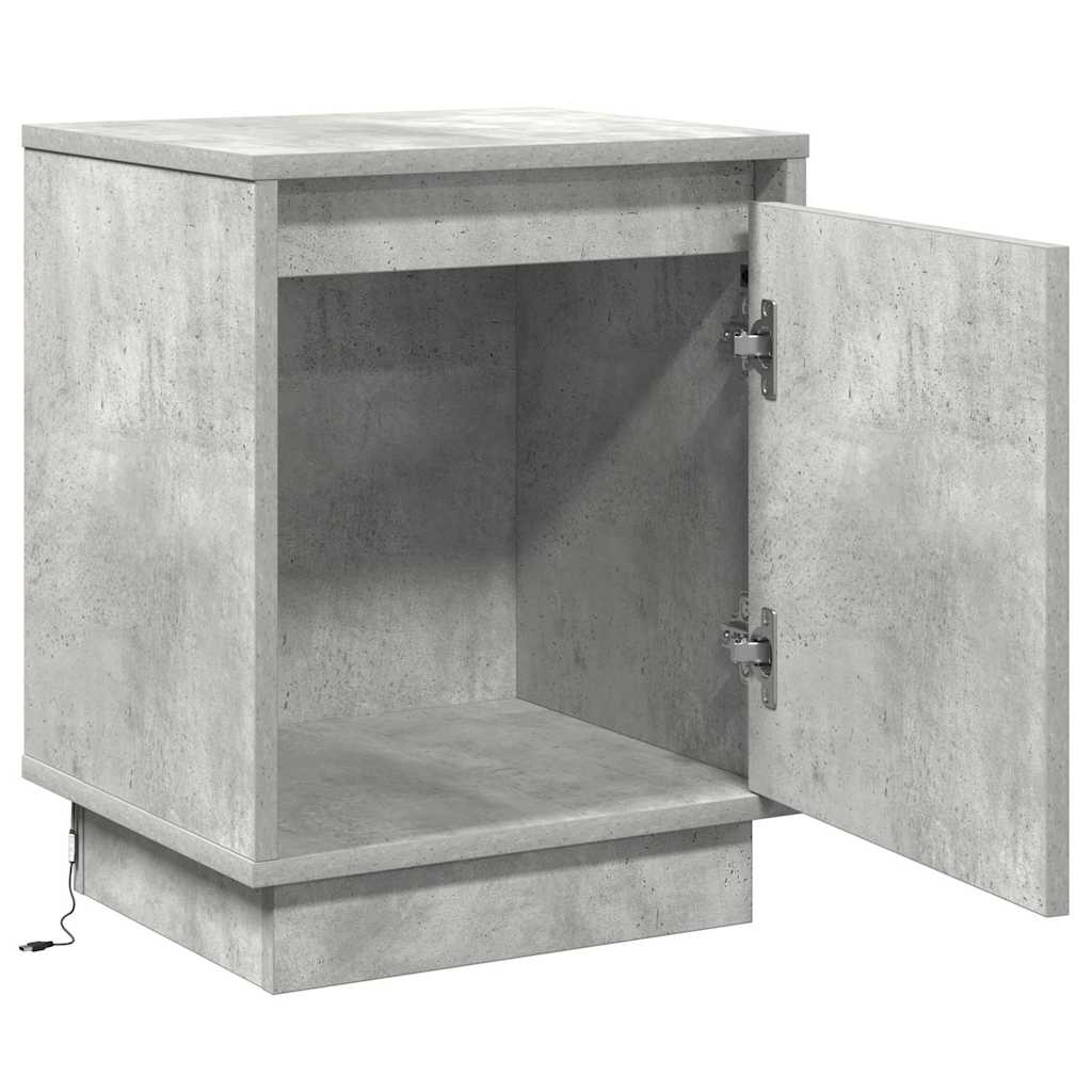 vidaXL Szafka Nocna 2 pcs Betonowy szary 39 x 34,5 x 50 cm